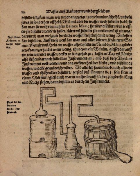 Abbildung eines Buchausschnitts, zeigt ein Bild unter einem Fließtext, links neben dem Fließtext steht eine Marginalie