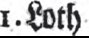 Abbildung eines Buchausschnitts, zeigt 'I. Loth'